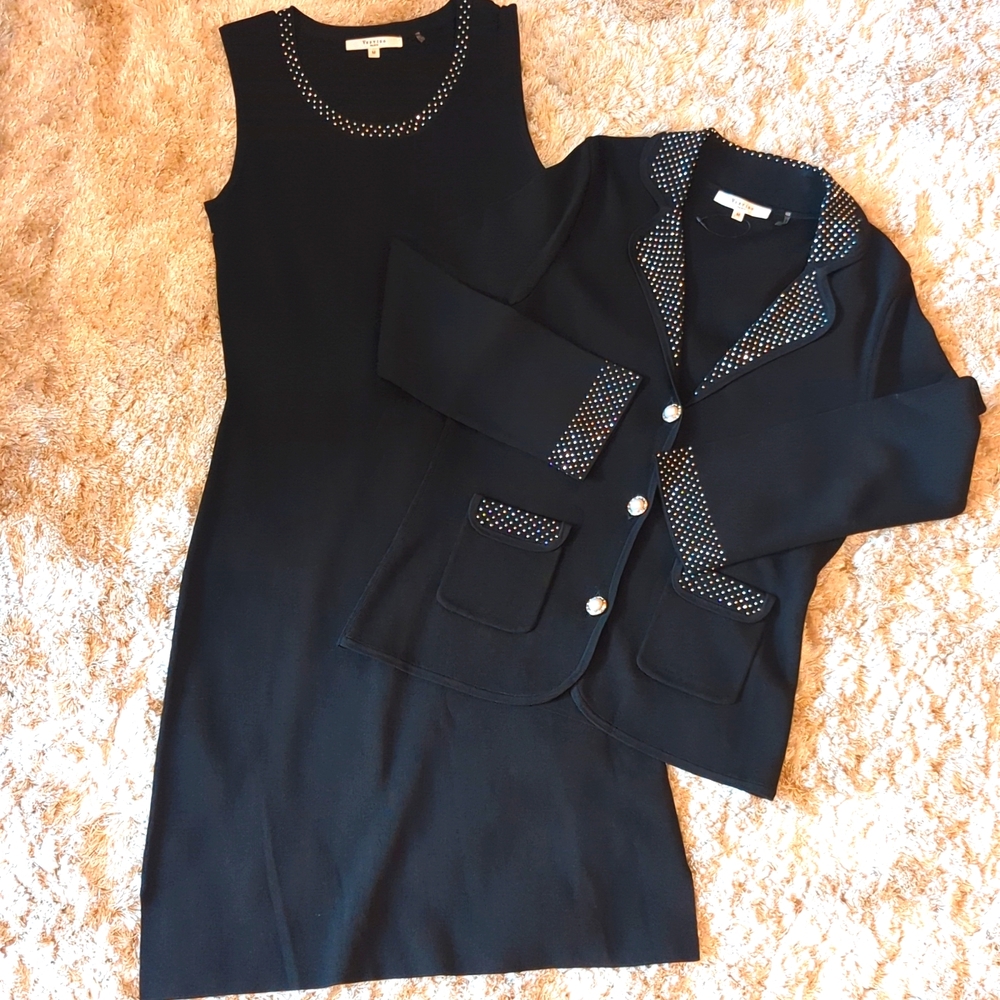 Vertigo Paris 2 piece LBD with jacket. Size M